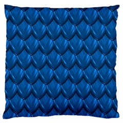 Blue Dragon Snakeskin Skin Snake Wave Chefron Standard Flano Cushion Case (two Sides) by Mariart