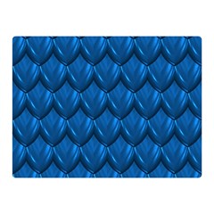 Blue Dragon Snakeskin Skin Snake Wave Chefron Double Sided Flano Blanket (mini)  by Mariart