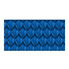 Blue Dragon Snakeskin Skin Snake Wave Chefron Satin Wrap by Mariart