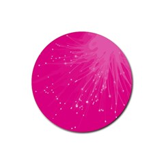 Big Bang Rubber Round Coaster (4 Pack)  by ValentinaDesign