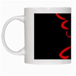 Dove Red Black Fly Animals Bird White Mugs Left