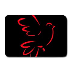 Dove Red Black Fly Animals Bird Plate Mats by Mariart