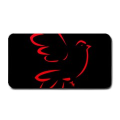 Dove Red Black Fly Animals Bird Medium Bar Mats