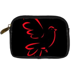 Dove Red Black Fly Animals Bird Digital Camera Cases by Mariart