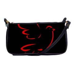 Dove Red Black Fly Animals Bird Shoulder Clutch Bags