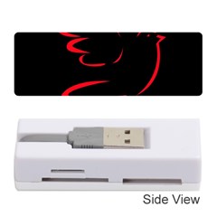 Dove Red Black Fly Animals Bird Memory Card Reader (stick)  by Mariart