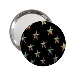 Colorful Gold Star Christmas 2 25  Handbag Mirrors by Mariart