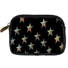 Colorful Gold Star Christmas Digital Camera Cases by Mariart