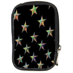 Colorful Gold Star Christmas Compact Camera Cases by Mariart