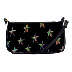 Colorful Gold Star Christmas Shoulder Clutch Bags by Mariart