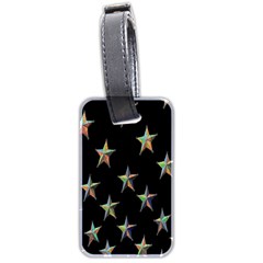 Colorful Gold Star Christmas Luggage Tags (two Sides) by Mariart