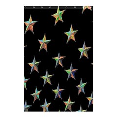 Colorful Gold Star Christmas Shower Curtain 48  X 72  (small)  by Mariart