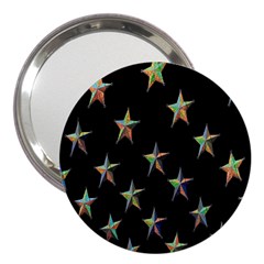 Colorful Gold Star Christmas 3  Handbag Mirrors by Mariart