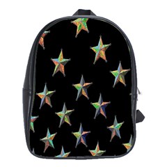 Colorful Gold Star Christmas School Bags (xl)  by Mariart