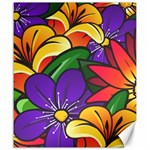 Bright Flowers Floral Sunflower Purple Orange Greeb Red Star Canvas 20  x 24   19.57 x23.15  Canvas - 1