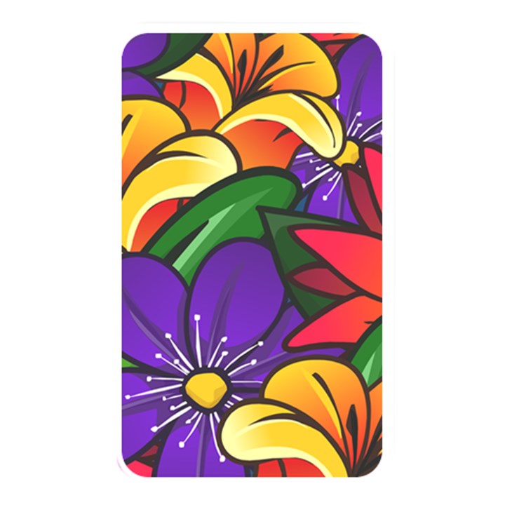 Bright Flowers Floral Sunflower Purple Orange Greeb Red Star Memory Card Reader