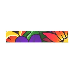 Bright Flowers Floral Sunflower Purple Orange Greeb Red Star Flano Scarf (mini) by Mariart