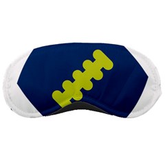 Football America Blue Green White Sport Sleeping Masks by Mariart