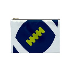 Football America Blue Green White Sport Cosmetic Bag (medium) 