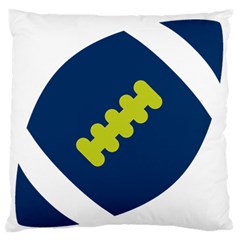 Football America Blue Green White Sport Standard Flano Cushion Case (two Sides) by Mariart