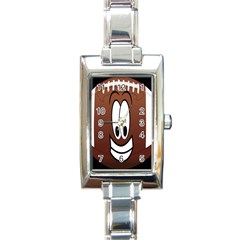 Happy Football Clipart Excellent Illustration Face Rectangle Italian Charm Watch by Mariart