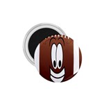 Happy Football Clipart Excellent Illustration Face 1.75  Magnets Front