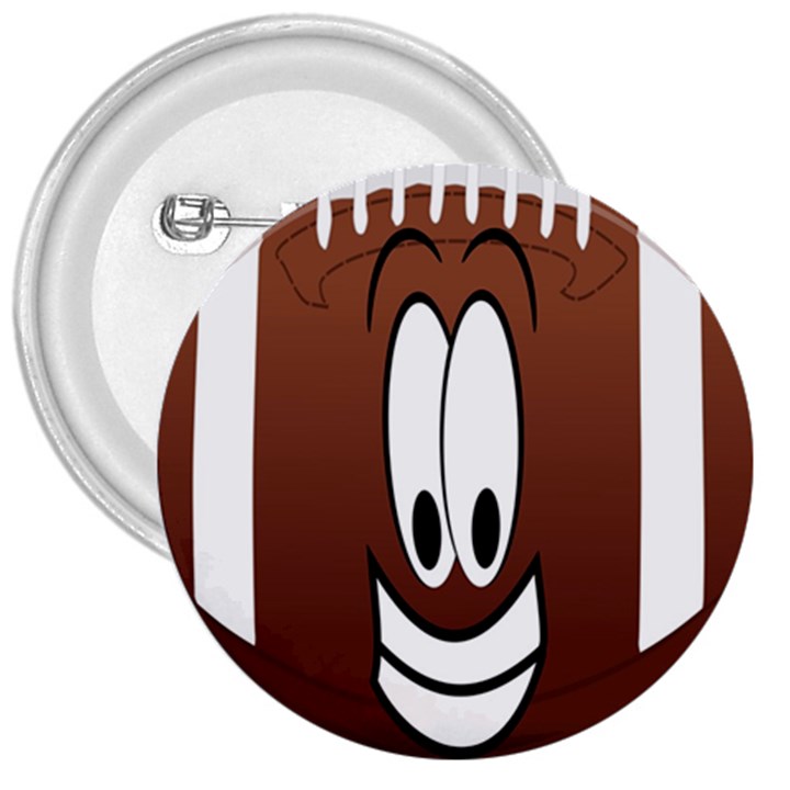 Happy Football Clipart Excellent Illustration Face 3  Buttons