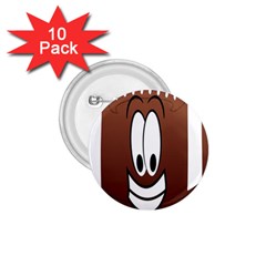 Happy Football Clipart Excellent Illustration Face 1 75  Buttons (10 Pack) by Mariart