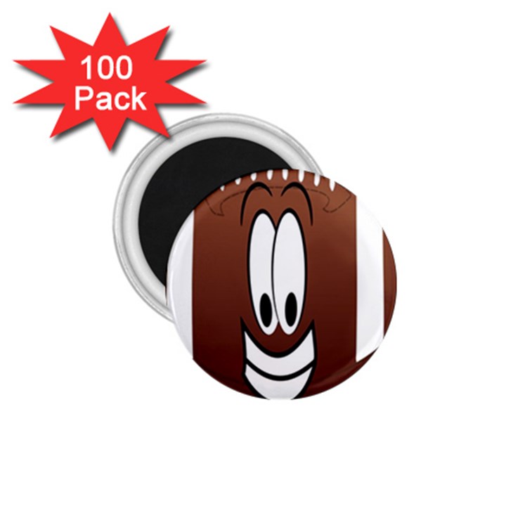 Happy Football Clipart Excellent Illustration Face 1.75  Magnets (100 pack) 