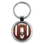 Happy Football Clipart Excellent Illustration Face Key Chains (Round)  Front