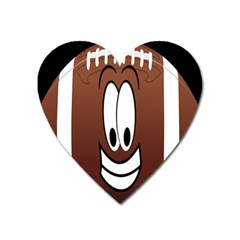 Happy Football Clipart Excellent Illustration Face Heart Magnet by Mariart