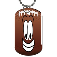 Happy Football Clipart Excellent Illustration Face Dog Tag (two Sides) by Mariart