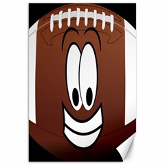 Happy Football Clipart Excellent Illustration Face Canvas 20  X 30   by Mariart