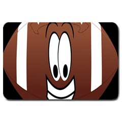 Happy Football Clipart Excellent Illustration Face Large Doormat  by Mariart