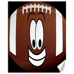 Happy Football Clipart Excellent Illustration Face Canvas 11  X 14   by Mariart