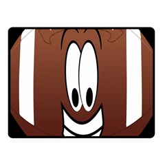 Happy Football Clipart Excellent Illustration Face Fleece Blanket (small) by Mariart