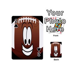 Happy Football Clipart Excellent Illustration Face Playing Cards 54 (mini)  by Mariart