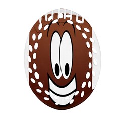 Happy Football Clipart Excellent Illustration Face Oval Filigree Ornament (two Sides) by Mariart