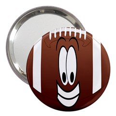 Happy Football Clipart Excellent Illustration Face 3  Handbag Mirrors by Mariart