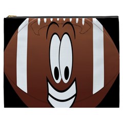 Happy Football Clipart Excellent Illustration Face Cosmetic Bag (xxxl)  by Mariart