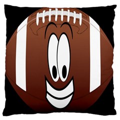 Happy Football Clipart Excellent Illustration Face Standard Flano Cushion Case (one Side) by Mariart