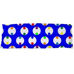 Easter Egg Fabric Circle Blue White Red Yellow Rainbow Body Pillow Case Dakimakura (two Sides) by Mariart