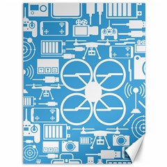 Drones Registration Equipment Game Circle Blue White Focus Canvas 36  X 48   by Mariart