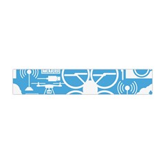 Drones Registration Equipment Game Circle Blue White Focus Flano Scarf (mini) by Mariart