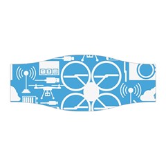 Drones Registration Equipment Game Circle Blue White Focus Stretchable Headband