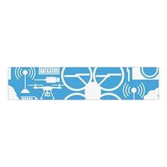 Drones Registration Equipment Game Circle Blue White Focus Velvet Scrunchie by Mariart