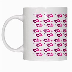 Heart Love Pink Purple White Mugs by Mariart