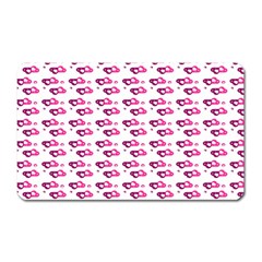 Heart Love Pink Purple Magnet (rectangular) by Mariart