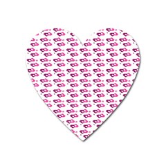 Heart Love Pink Purple Heart Magnet by Mariart