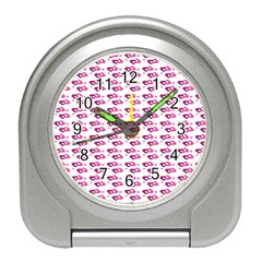 Heart Love Pink Purple Travel Alarm Clocks